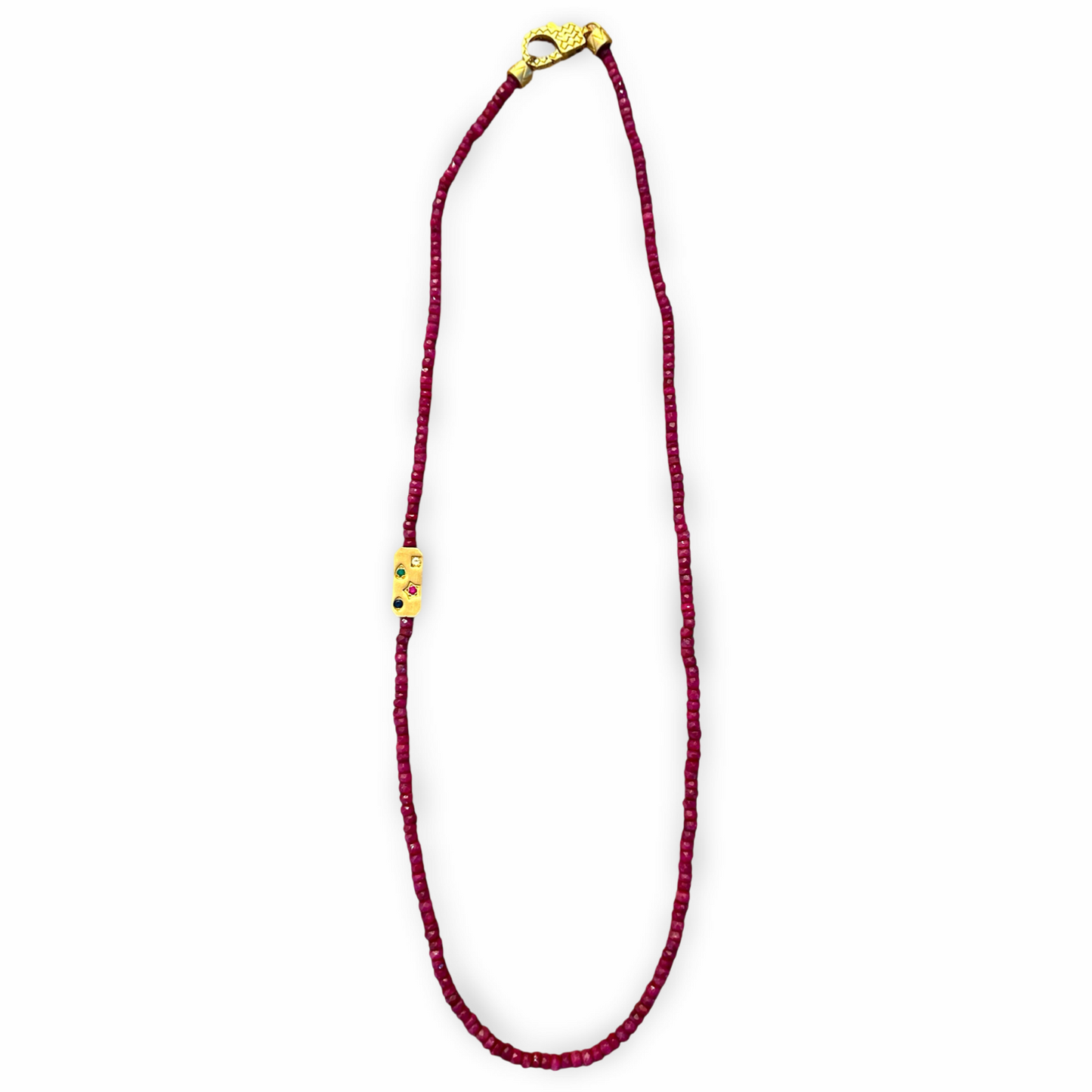 18kt Burch Constellation Necklace -Ruby