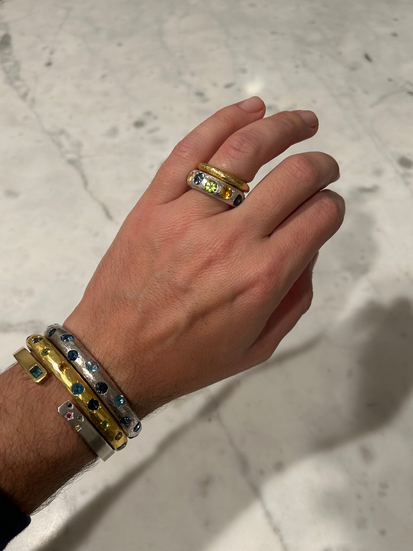 Epitome Cuff - 18kt and Sterling Silver