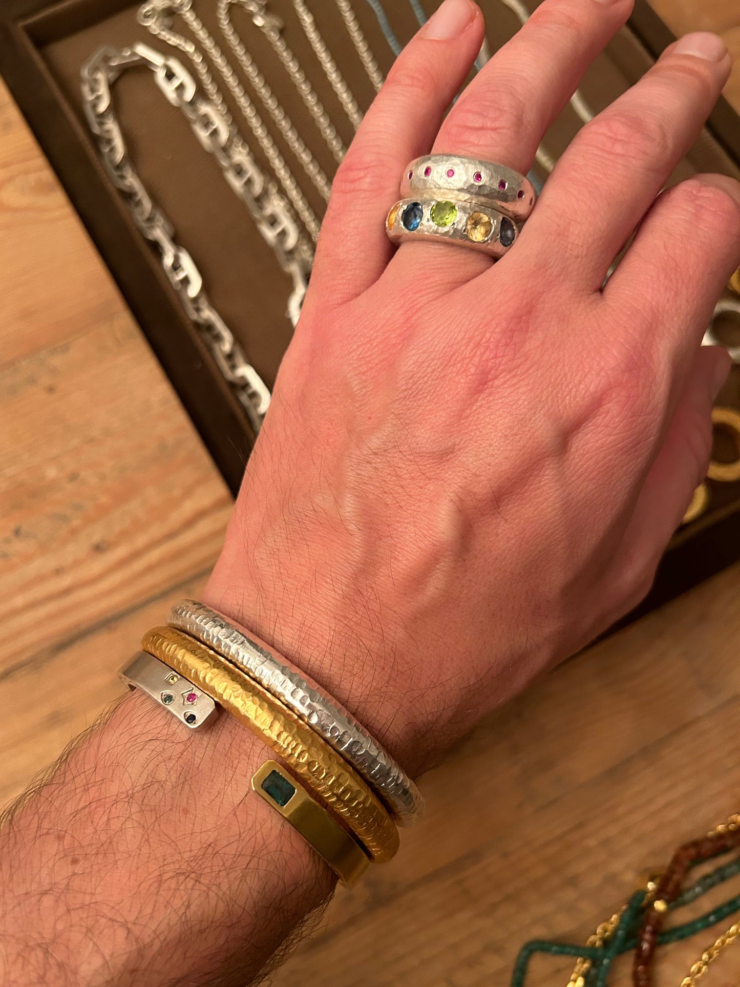 Epitome Cuff - 18kt and Sterling Silver