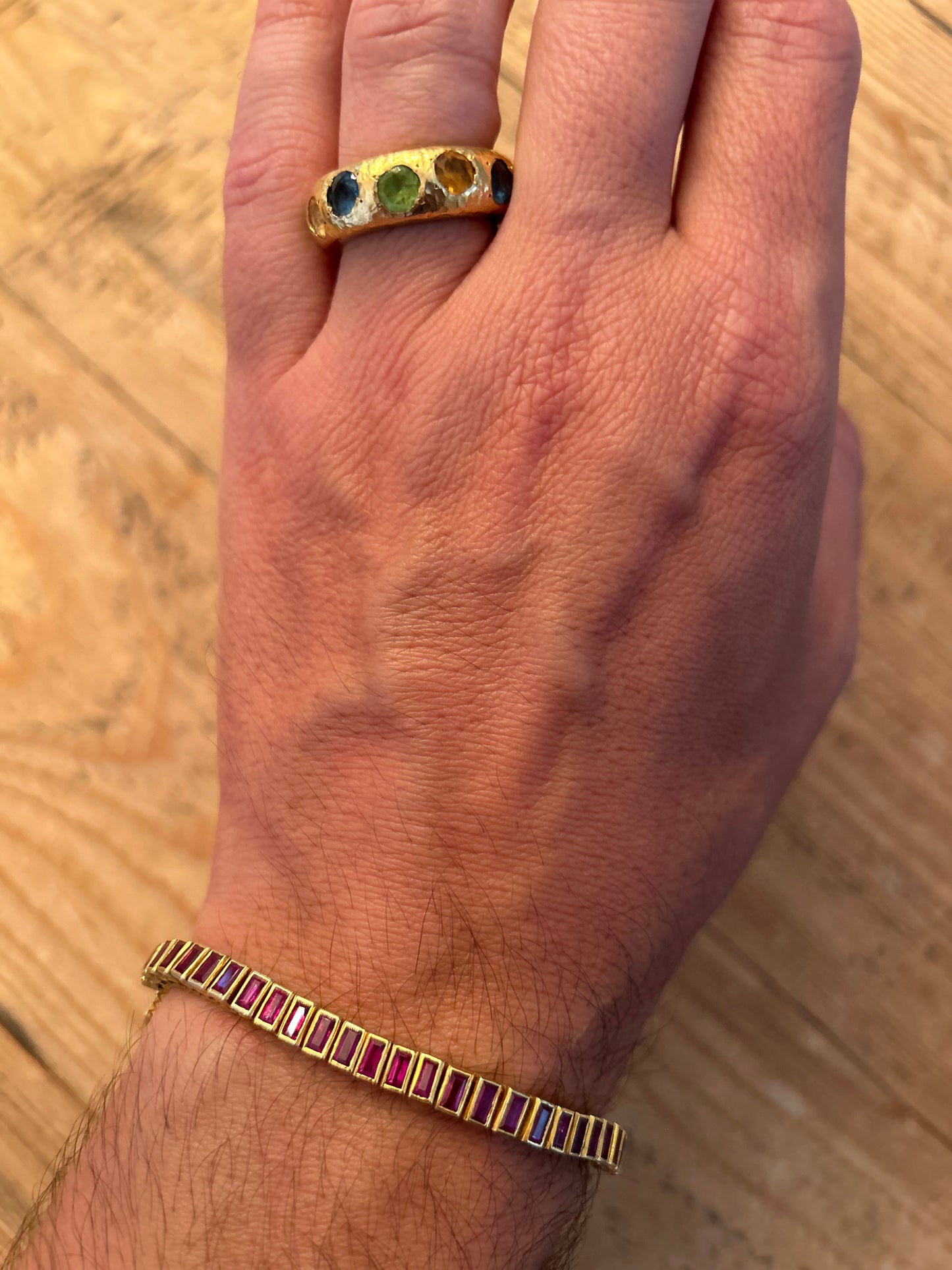 18kt Ruby Chameleon Bracelet