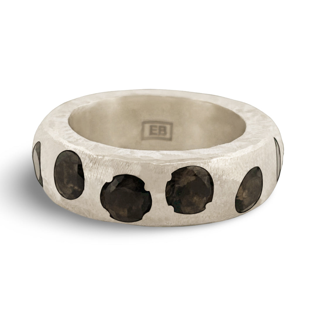 Jumbo Leo Ring-Smoky Quartz