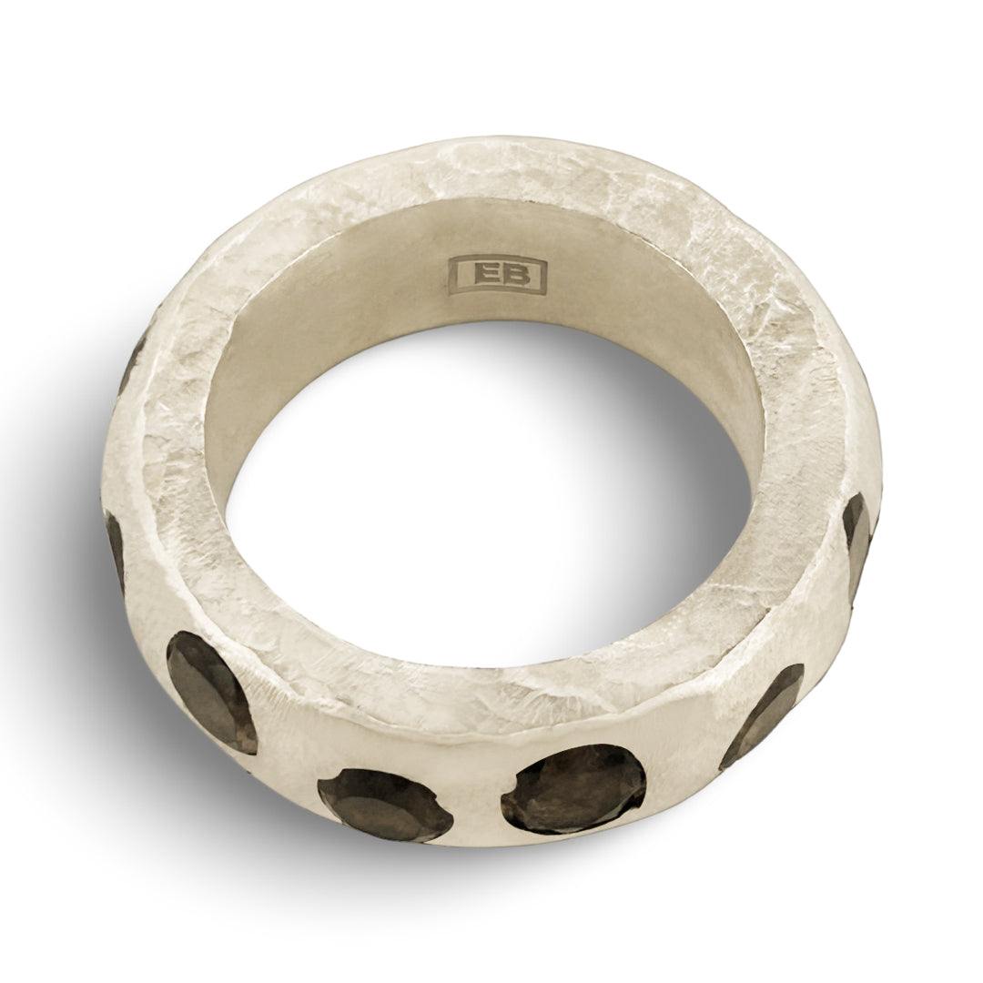 Jumbo Leo Ring-Smoky Quartz