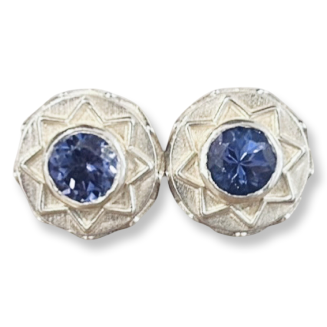 Eli Stud Earrings - Tanzanite