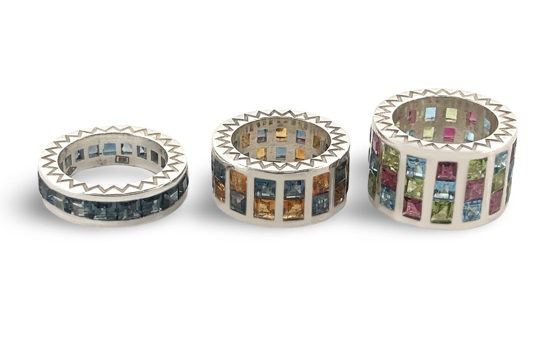 Epitome Ring - Three Row Smoky