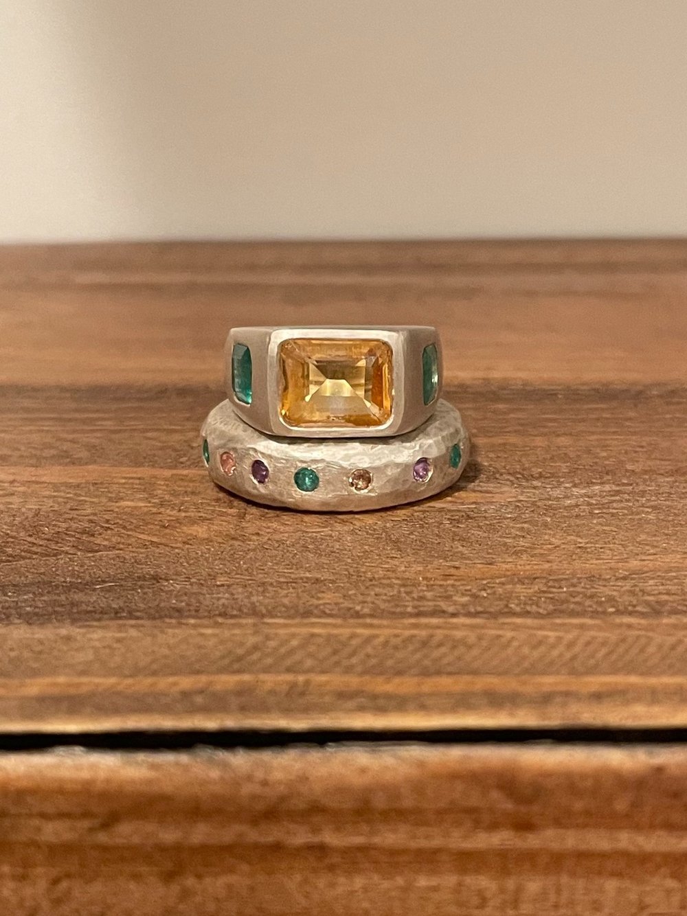 Mini Leo Ring - Multi-Tourmaline