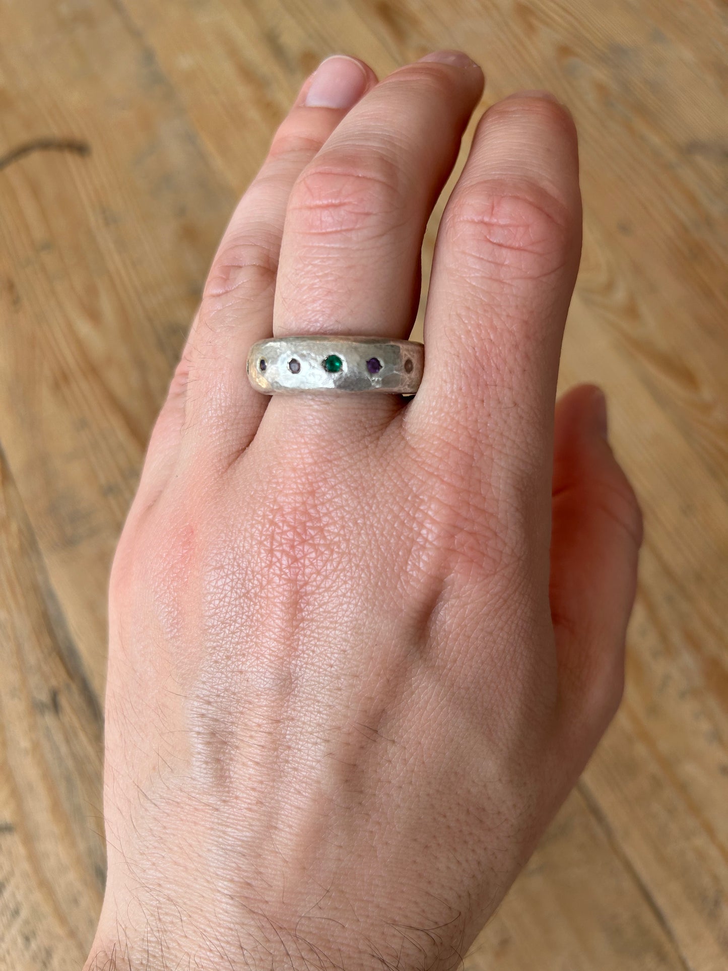 Mini Leo Ring - Multi-Tourmaline