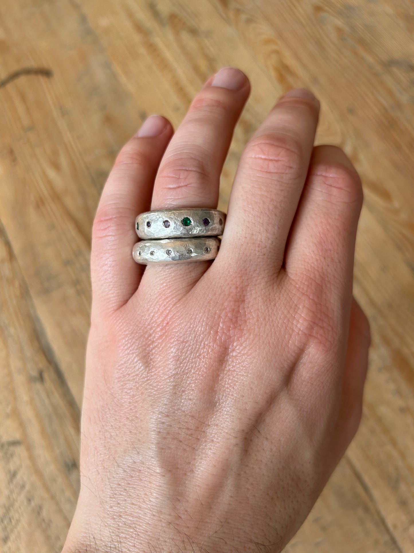 Mini Leo Ring - Multi-Tourmaline