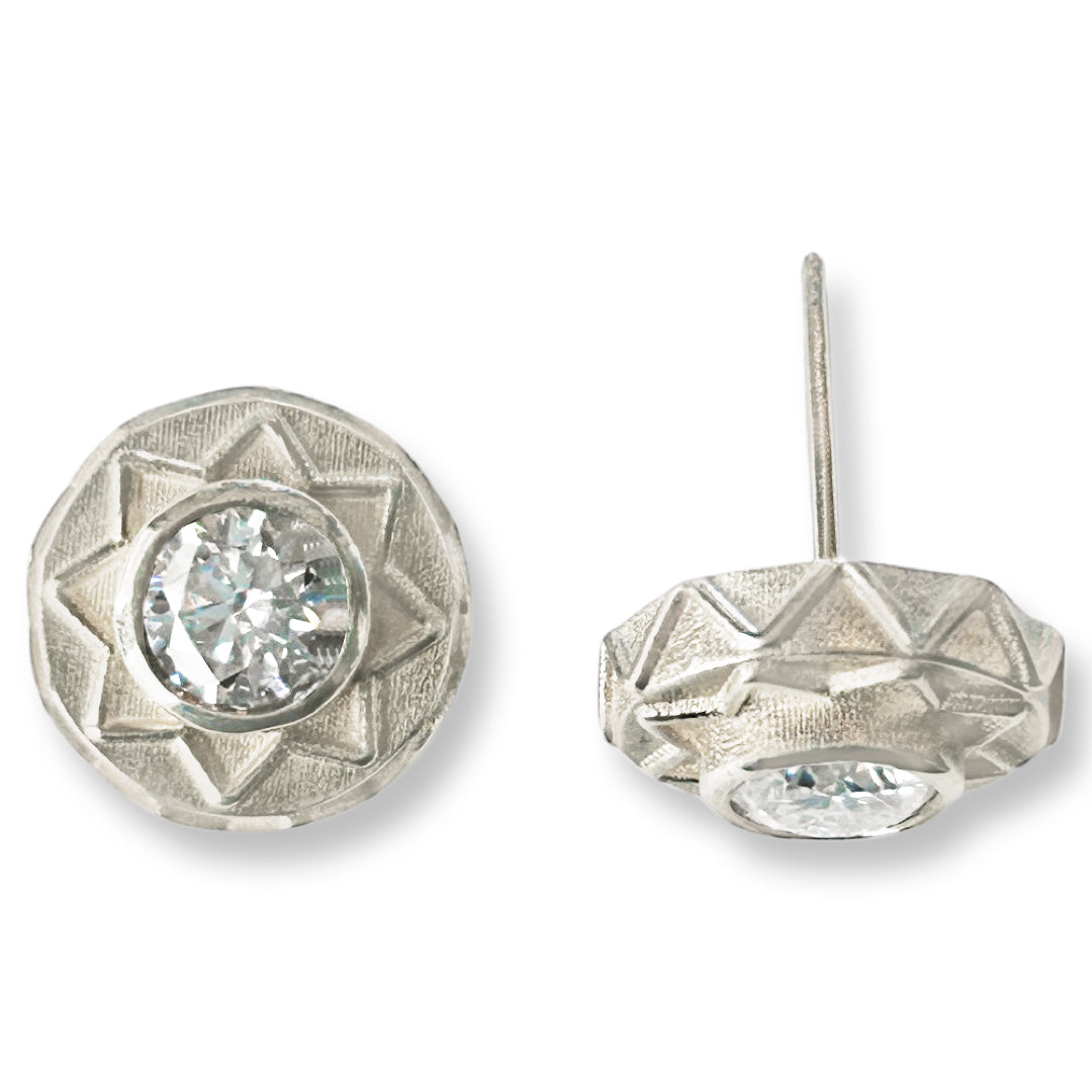 Eli Stud Earrings - Diamond
