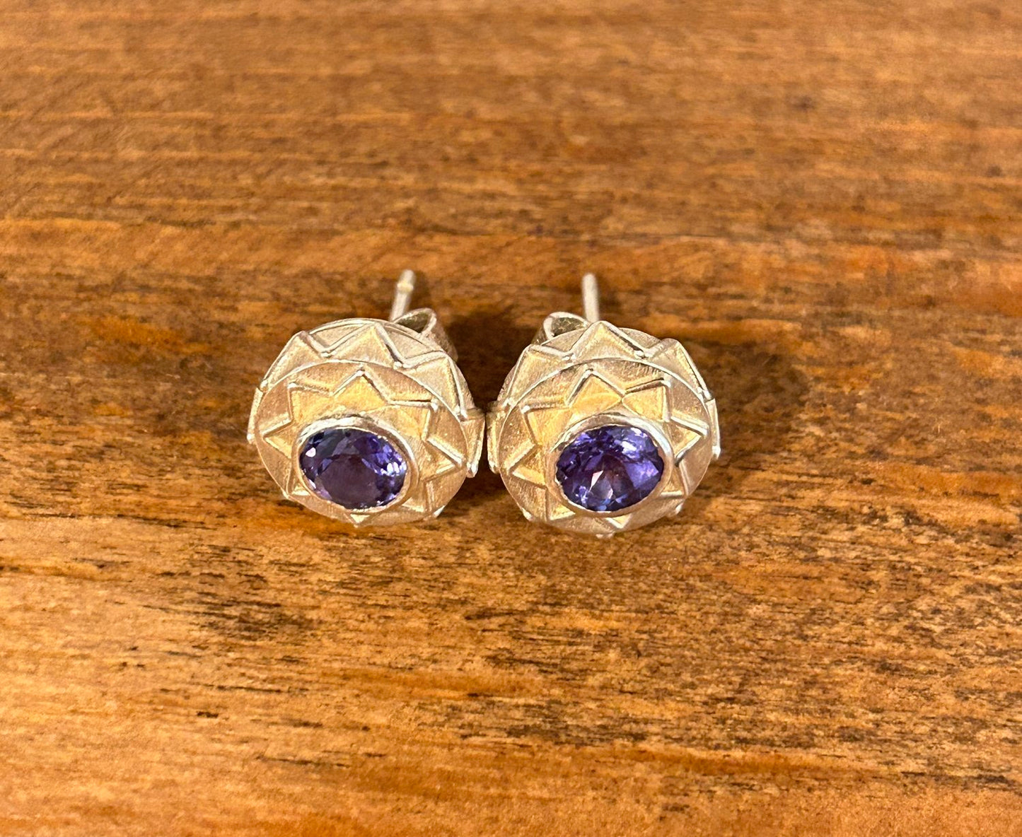 Eli Stud Earrings - Tanzanite