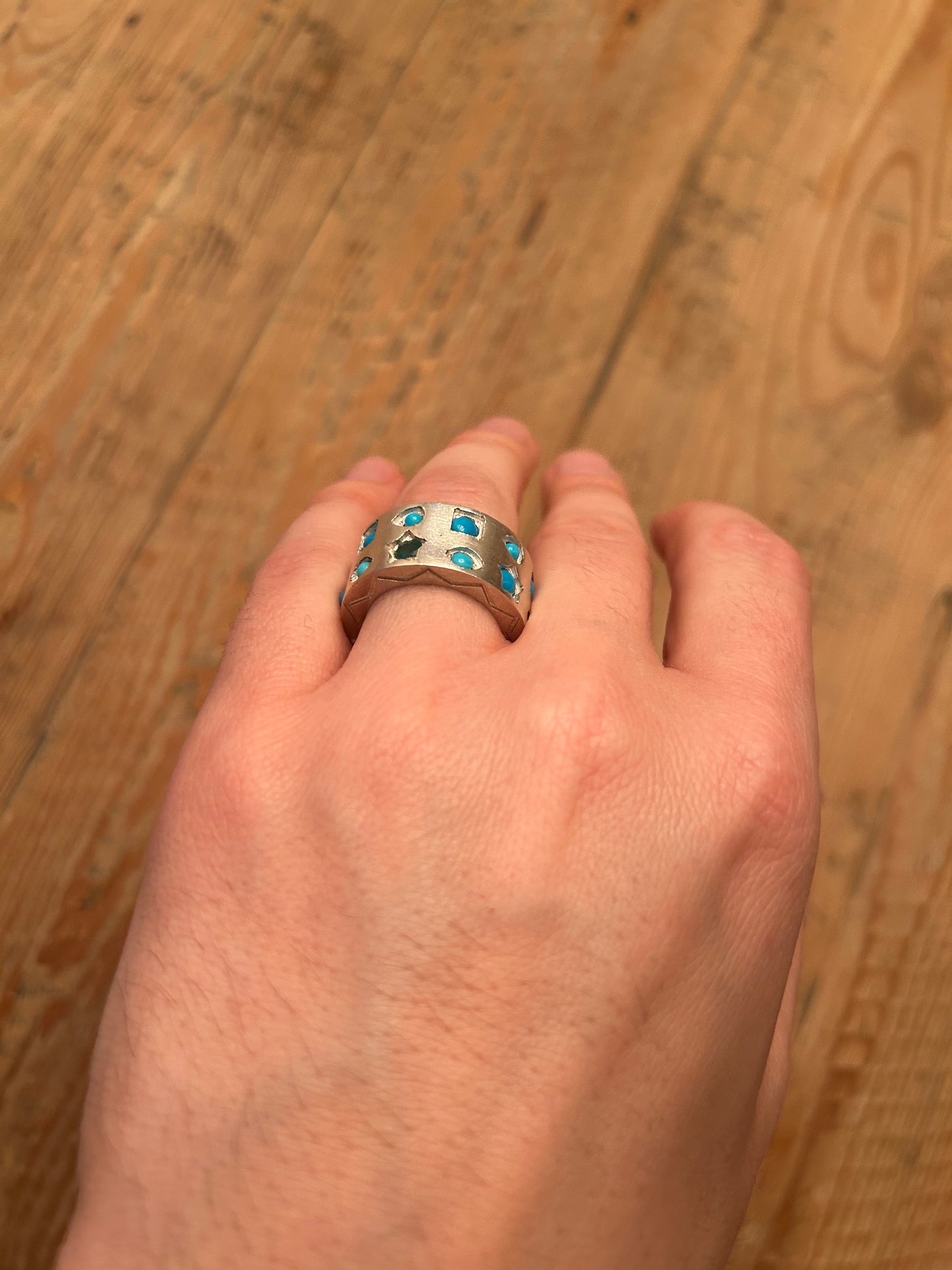 Constellation Ring - Turquoise and Emerald