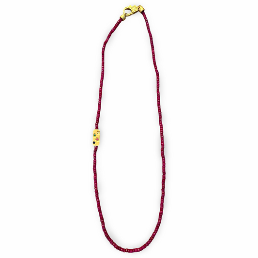 18kt Burch Constellation Necklace -Ruby