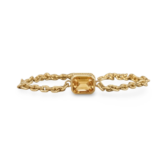 18kt Lion Bracelet - Citrine