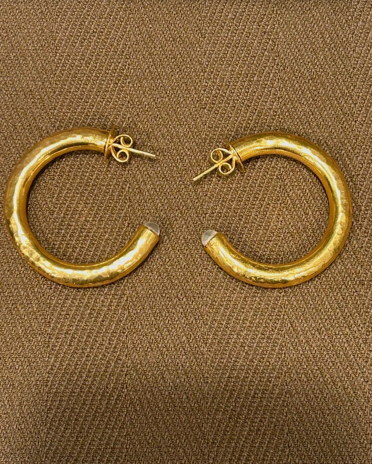 18kt Phant Earrings - Rainbow Moonstone