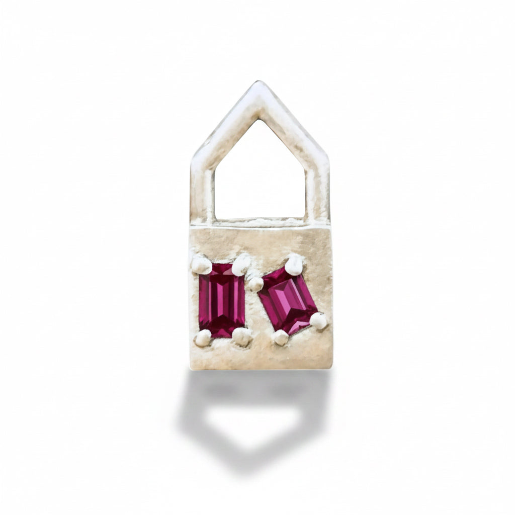 Petite Lean on Me Pendant - Ruby