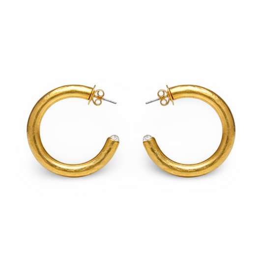 18kt Phant Earrings - Rainbow Moonstone