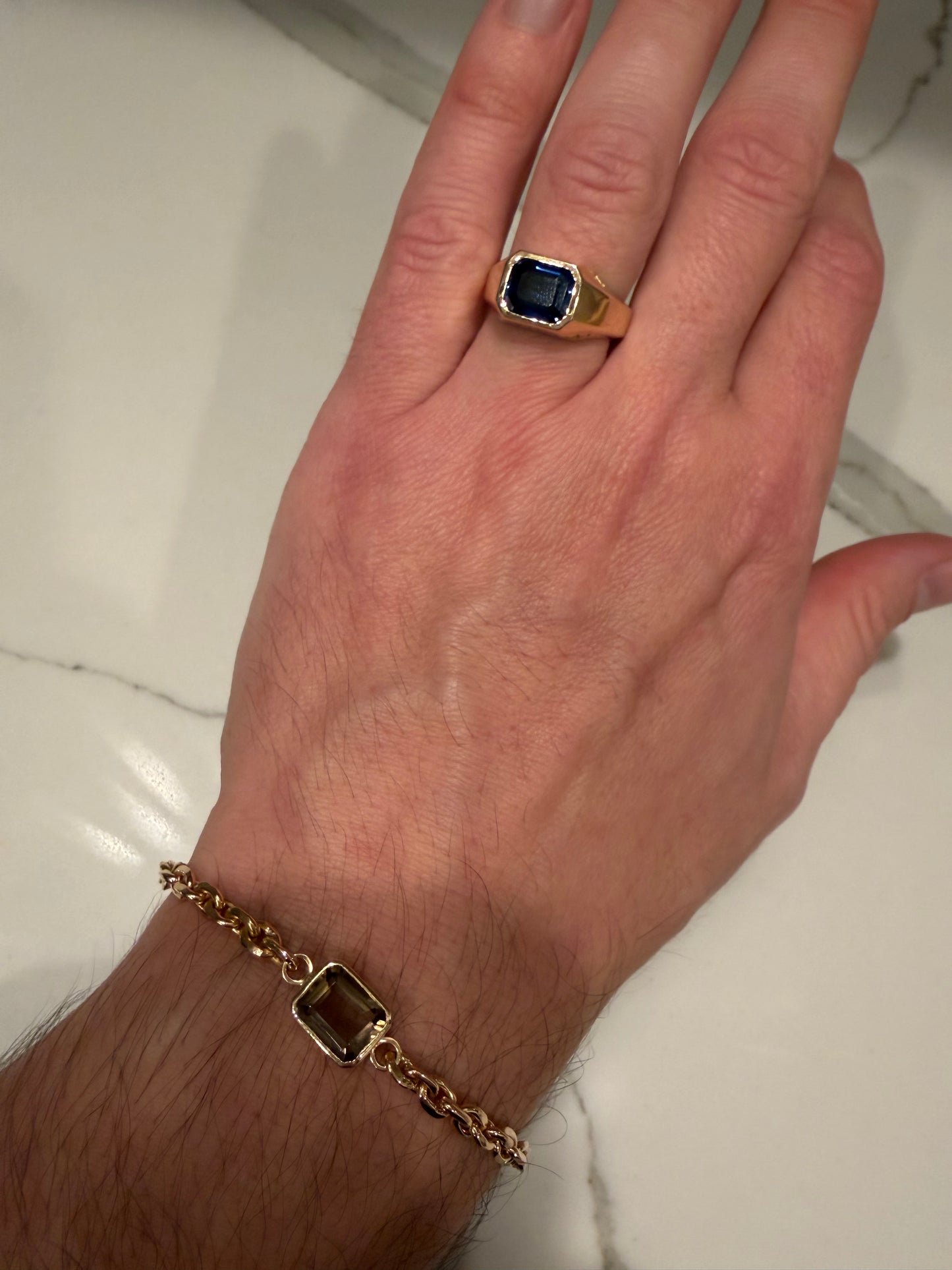 18kt Lion Bracelet - Smoky