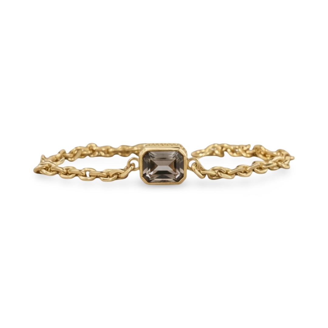 18kt Lion Bracelet - Smoky