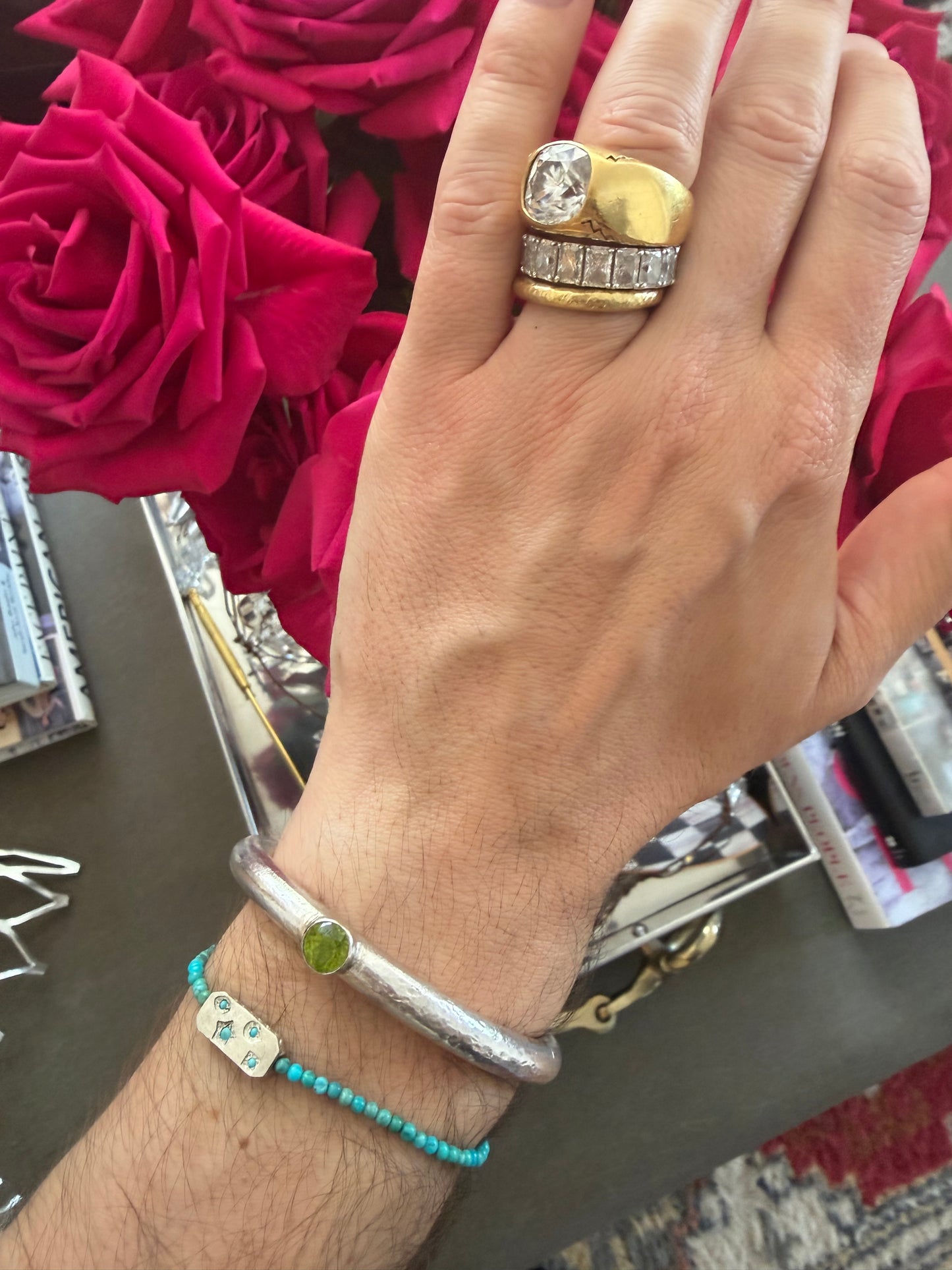 Jacob Peridot Cuff