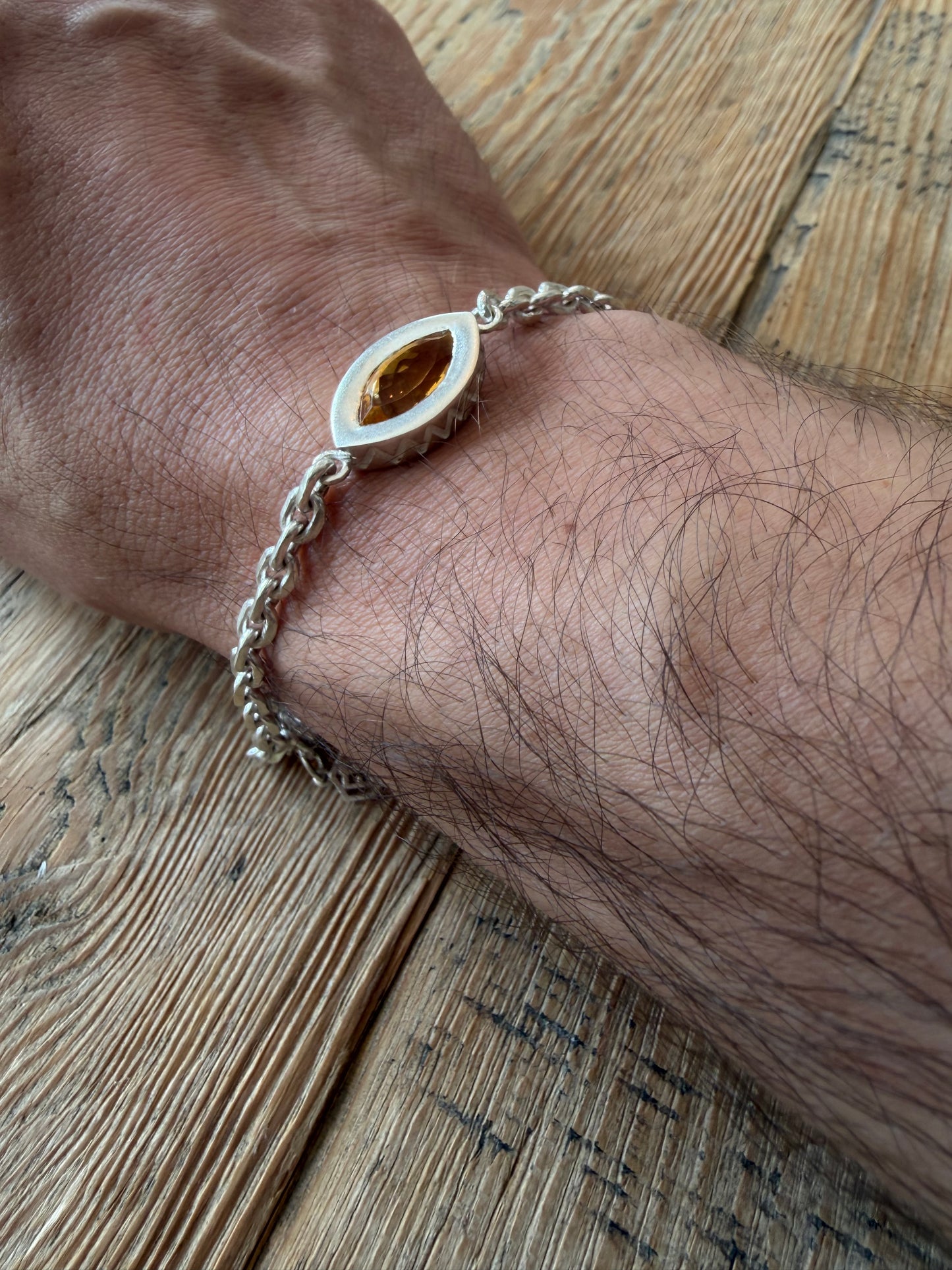 Lion Bracelet - Citrine