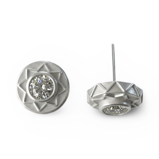 Eli Stud Earrings - 18kt Diamond