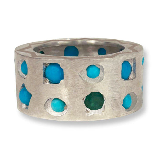 Constellation Ring - Turquoise and Emerald