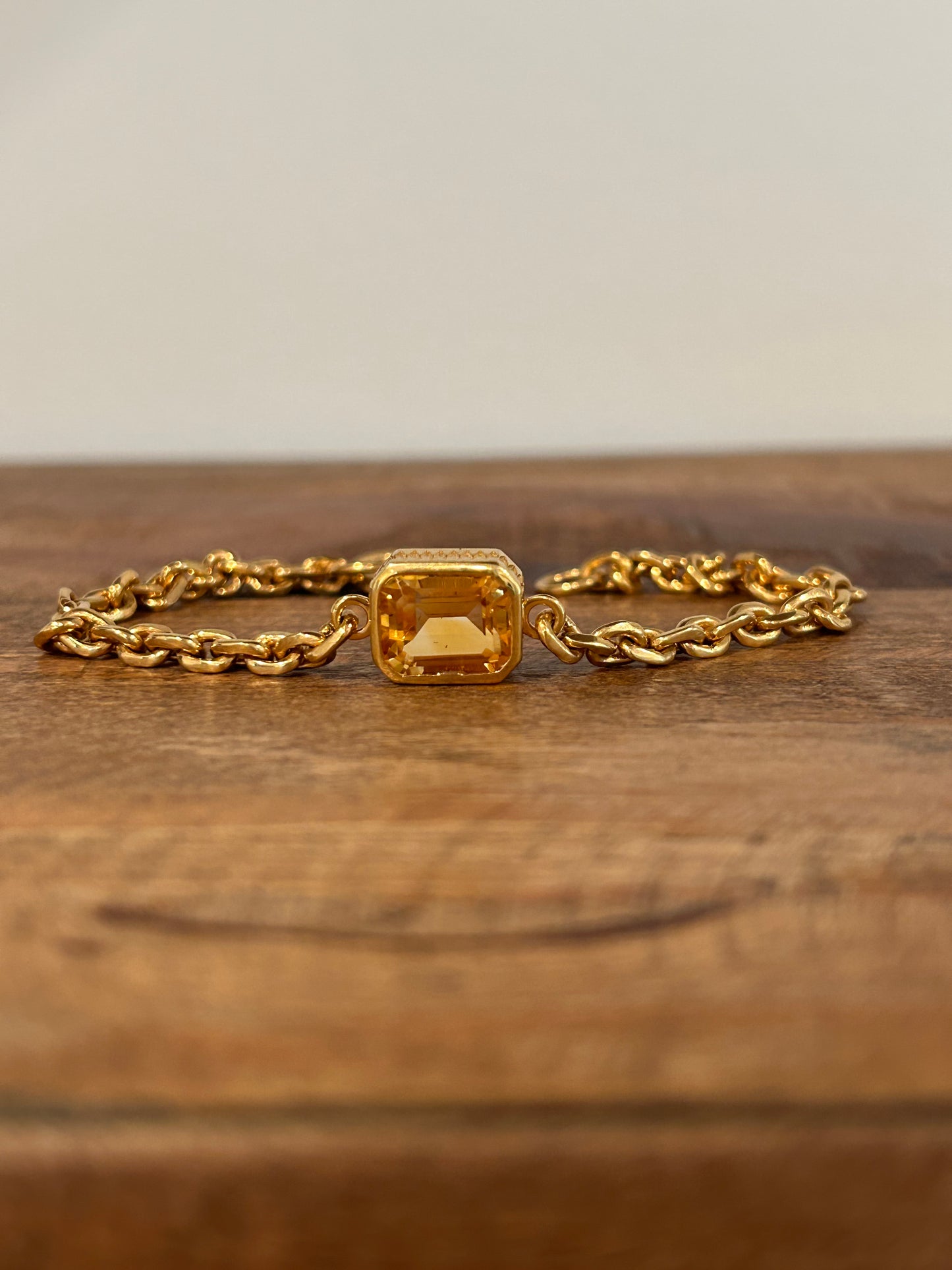 18kt Lion Bracelet - Citrine